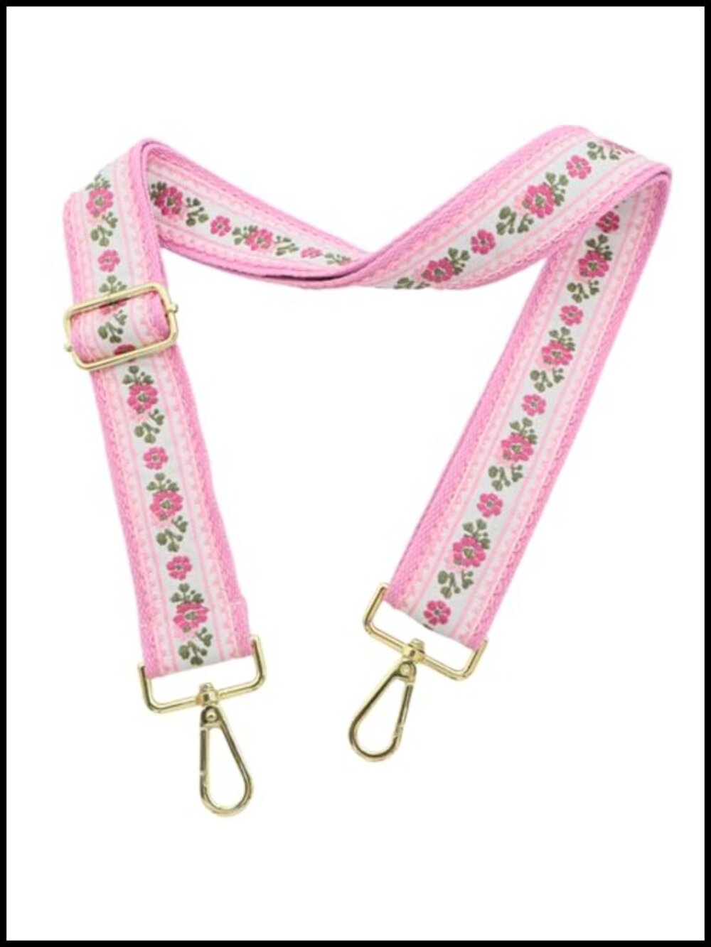 Adjustable Embroidery Crossbody Purse Strap Wide Shoulder Bag Replacement